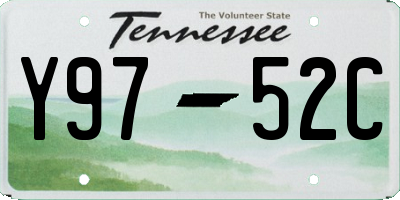 TN license plate Y9752C