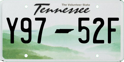 TN license plate Y9752F