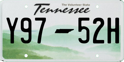 TN license plate Y9752H