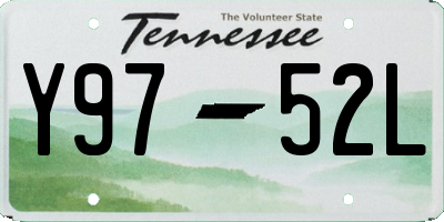 TN license plate Y9752L