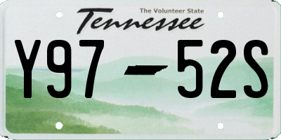 TN license plate Y9752S