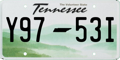 TN license plate Y9753I