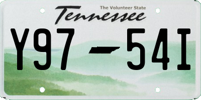 TN license plate Y9754I