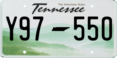 TN license plate Y9755O