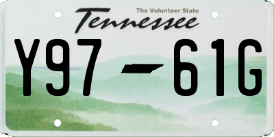 TN license plate Y9761G