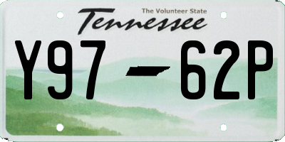 TN license plate Y9762P