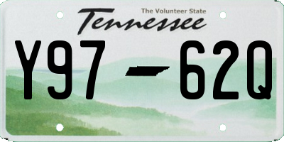 TN license plate Y9762Q