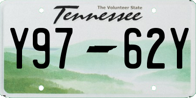 TN license plate Y9762Y