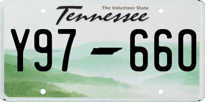 TN license plate Y9766O