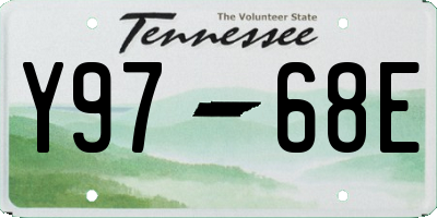 TN license plate Y9768E