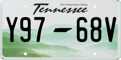 TN license plate Y9768V