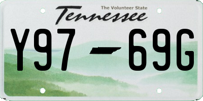 TN license plate Y9769G