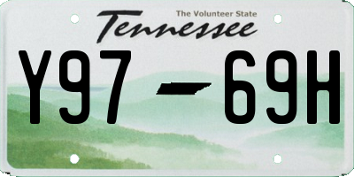 TN license plate Y9769H