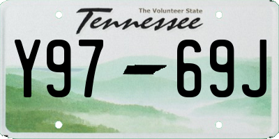 TN license plate Y9769J