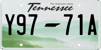 TN license plate Y9771A