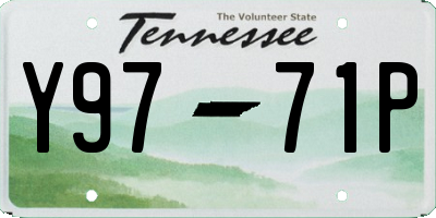 TN license plate Y9771P
