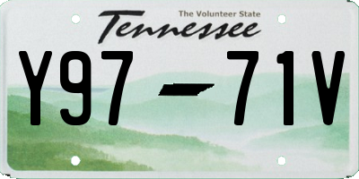 TN license plate Y9771V