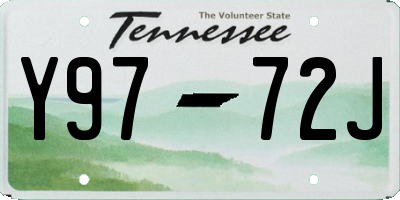 TN license plate Y9772J