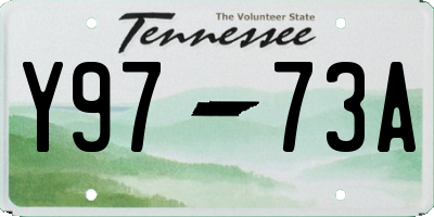 TN license plate Y9773A