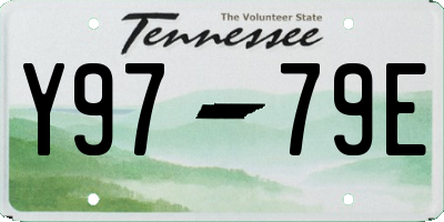 TN license plate Y9779E