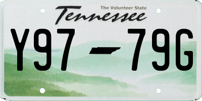 TN license plate Y9779G