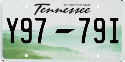 TN license plate Y9779I