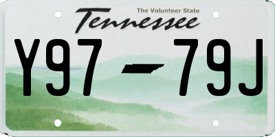 TN license plate Y9779J