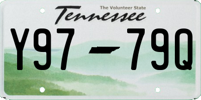 TN license plate Y9779Q