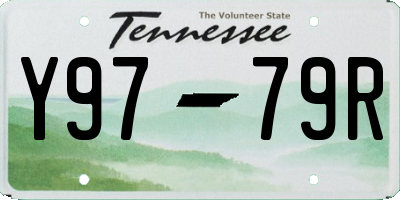 TN license plate Y9779R