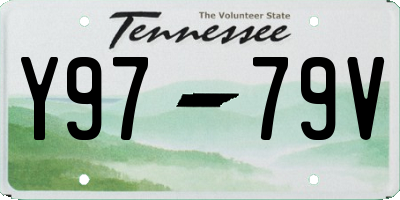 TN license plate Y9779V