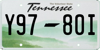 TN license plate Y9780I