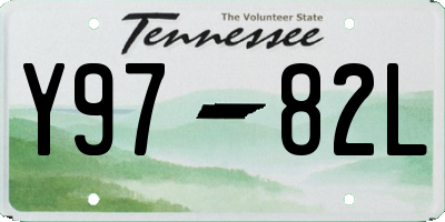TN license plate Y9782L