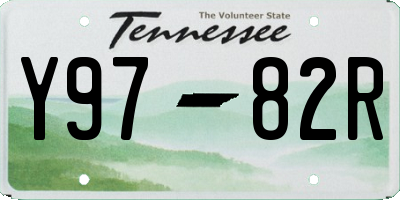 TN license plate Y9782R