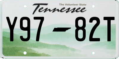 TN license plate Y9782T