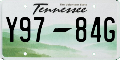 TN license plate Y9784G