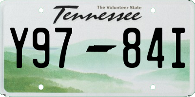 TN license plate Y9784I