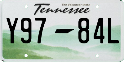 TN license plate Y9784L