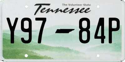 TN license plate Y9784P