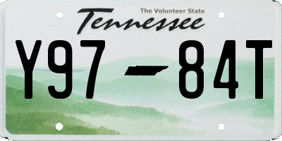TN license plate Y9784T