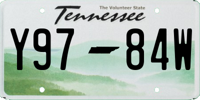 TN license plate Y9784W