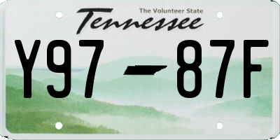 TN license plate Y9787F