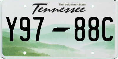 TN license plate Y9788C