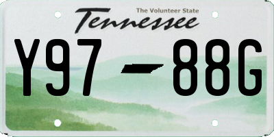 TN license plate Y9788G