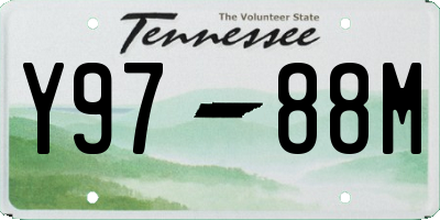 TN license plate Y9788M