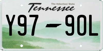 TN license plate Y9790L