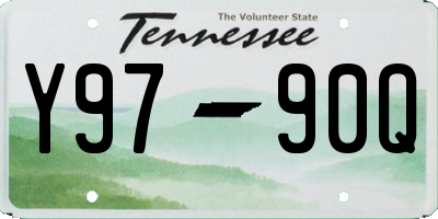 TN license plate Y9790Q