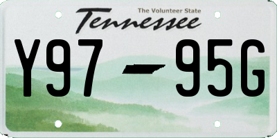 TN license plate Y9795G