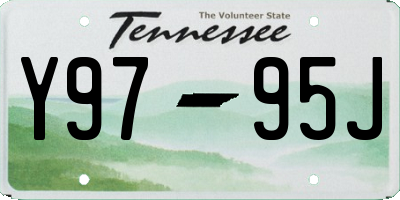 TN license plate Y9795J