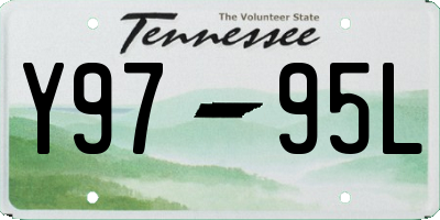 TN license plate Y9795L