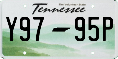 TN license plate Y9795P